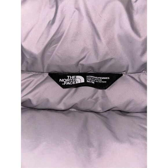 Womens The North Face 550 down gray puffer size M - Picture 4 of 6